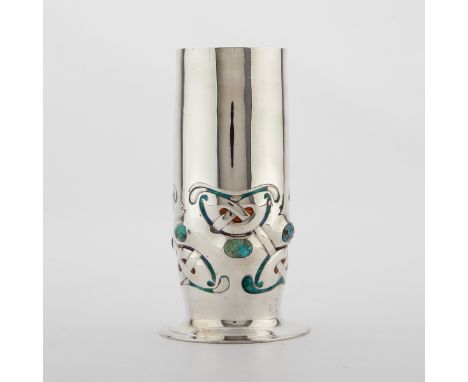 Archibald Knox (Manx (Isle of Man), 1864-1933) for Liberty &amp; Co., Britain. "Cymric" style Art Nouveau sterling silver cup