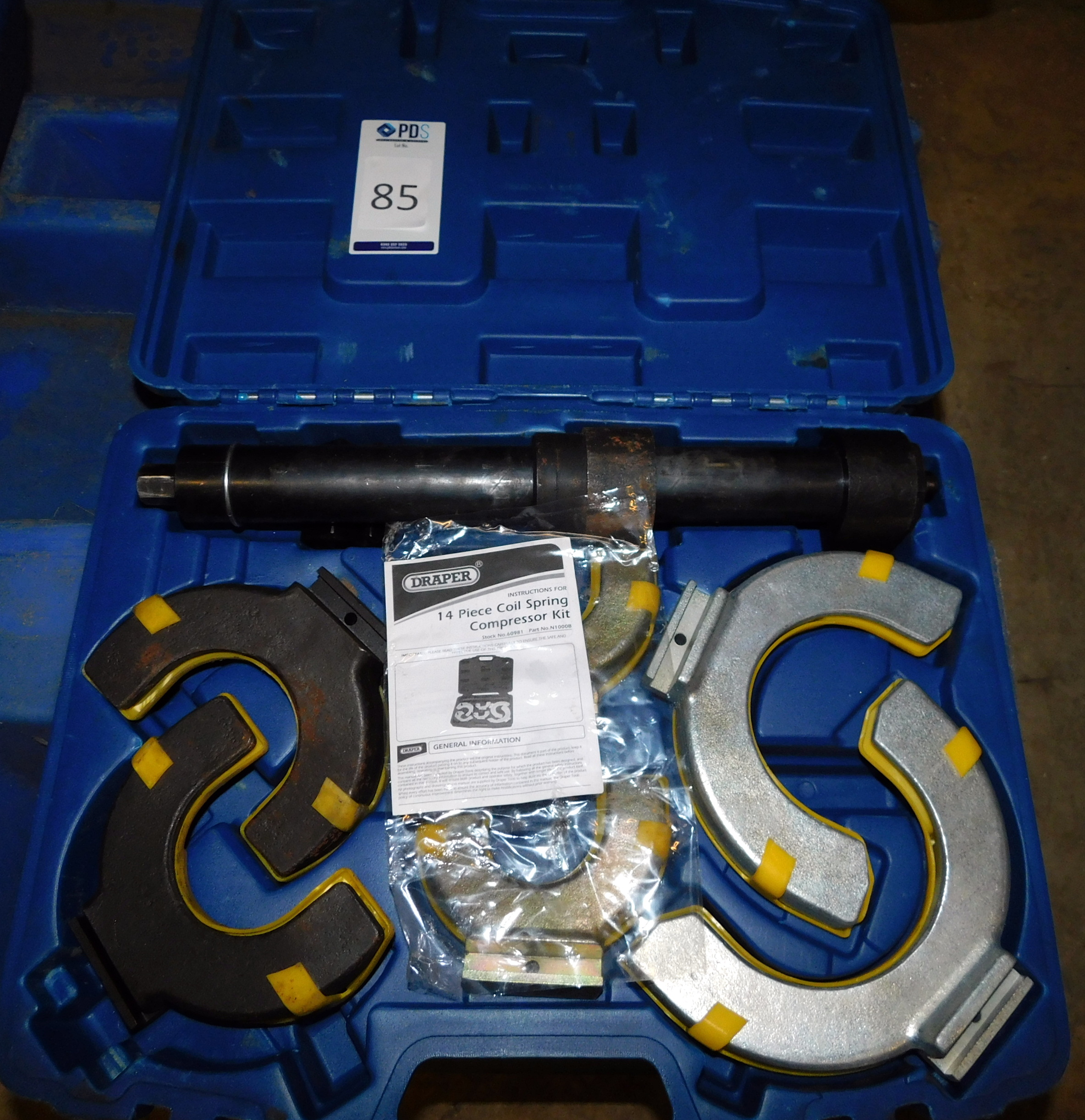 Draper 14 Piece Coil Spring Compressor Kit with Carry Case