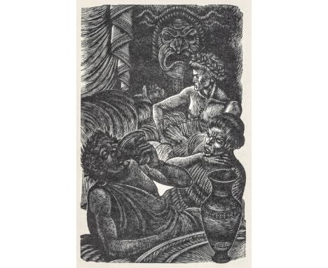 Bear Press - - Poe, Edgar Allan. Schatten. Mit 3 Original-Holzstichen von Fritz Eichenberg, Bayreuth, The Bear Press, 1987. 6