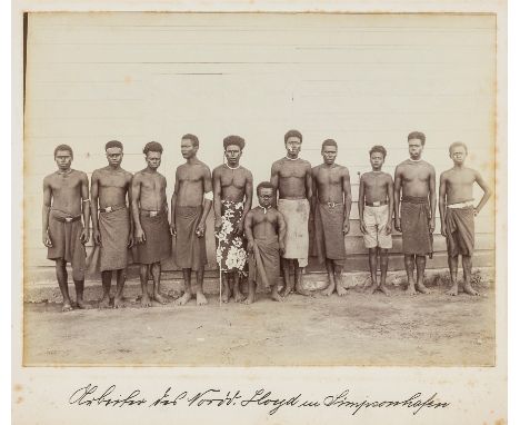 Papua-Neuguinea - Bismarck-Archipel - - Reise-Erinnerungen 1906-1909 von Arno Kappell. 4 Alben mit insgesamt 96 montierten Or