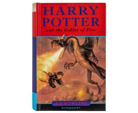 Rowling, Joanne K.. Harry Potter and the Goblet of Fire. Mit eigenhändiger Filzstift-Signatur der Autorin. London, Bloomsbury