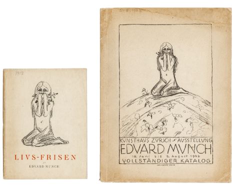 Munch, Edvard. Livs-Frisen (Deckeltitel). Mit 10 ganzseitigen Reproduktionen nach Gemälden des Künstlers. Kristiania, Central