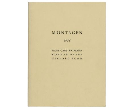Eine Welt aus Sprache - - Artmann, H. C; Bayer, Konrad und Gerhard Rühm. MONTAGEN nach dem vollständigen lehrbuche der böhmis