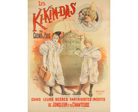 Plakate - - Faria, Cândido Aragonez de. Sammlung von 5 farblithographischen Plakaten auf Papier für Pariser Vergnügungsetabli