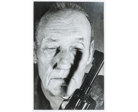 Helnwein, Gottfried. William S. Burroughs Kansas. Original-Photographie. Vintage. Silbergelatine. Verso signiert und mit Phot