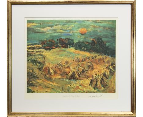 * SIR WILLIAM MACTAGGART HRA PRSA HRSW LLD (SCOTTISH 1903 - 1981), CORNFIELDS limited edition print, signed in pencil, bears 