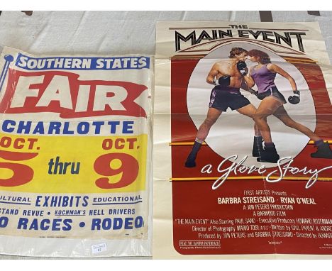 Two vintage event posters, shipping unavailable