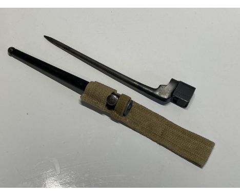 A British military ww2 period pig sticker bayonet and scabbard (UK postage only )