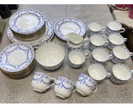 A vintage Wedgwood bone china tea service pattern Y6767 38 pieces in total, shipping unavailable