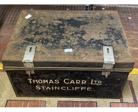 A metal trunk 62x45cm, shipping unavailable