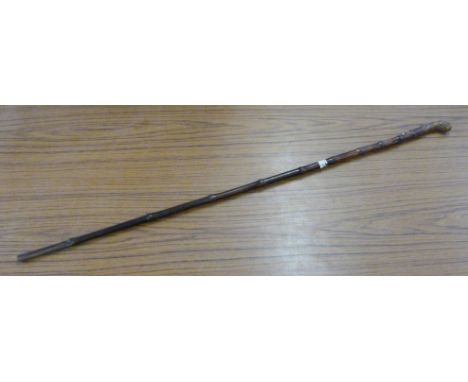 A bamboo sword stick, a/f 