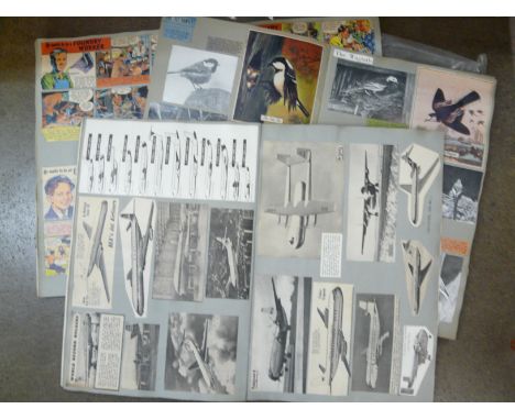 A collection of vintage Children's books and scrap books from 1940's onwards 