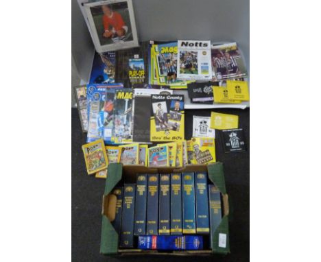 Magpie Newspapers 1975-78, Notts County programmes, year books, Rothman's annuals (Sirrel, Warnock, Allardyce, 'Glory Years',