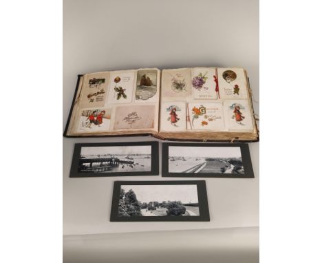 A mixed lot including a scrap album, car manuals, vintage silk handkerchiefs, three mini workshop manuals plus vintage lighte