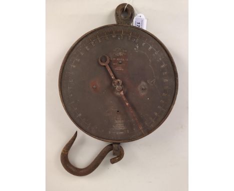 A large Salters Sylvesters Patent weigh scale, up to 400 lbs