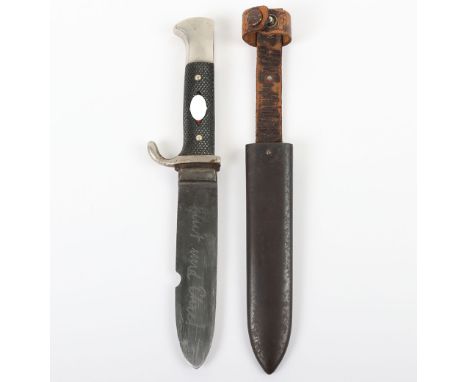 WW2 German Hitler Youth Knife Transitional Pattern, Good honest example of a 1936 dated Hitler Youth knife. The particular on