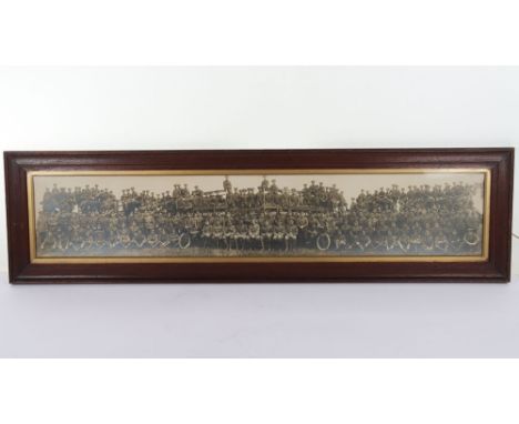 WW1 Army Service Corps, Panoramic Photograph Framed, Great war, 1915 dated group photograph of the Army Service Corps. Featur