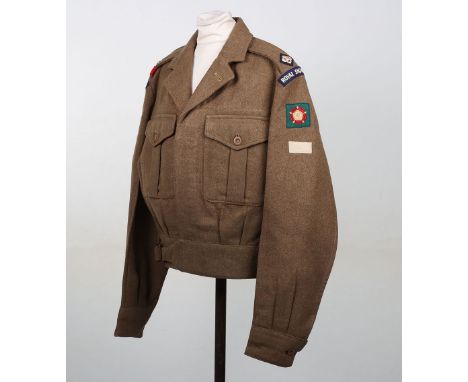 Royal Signals Catterick Garrison Battle Dress Blouse, Royal Signals Battledress blouse with the insignia of the Training Brig