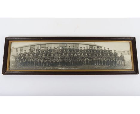 WW1 British Panoramic Photograph, Officers, 2nd London Division 1916, Lovely example of a first war photograph, featuring Off