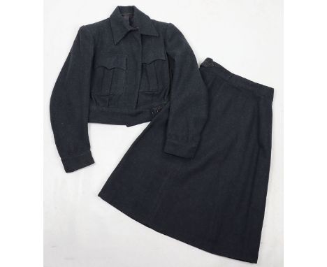 WW2 WAAF Battle Dress Blouse & Skirt Set, Private Purchase, Lovely original wartime period made Women’s Auxiliary Air Force b