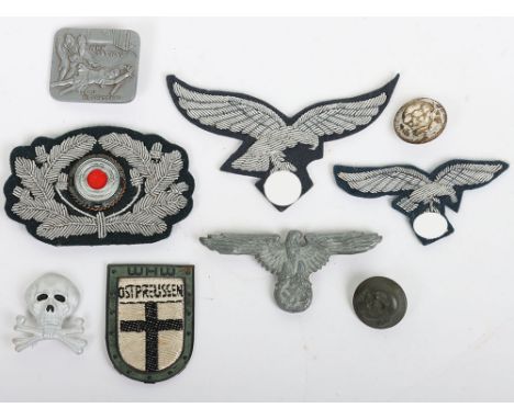 Third Reich German Badges: A selection of wartime and post war examples to include Luftwaffe eagles, day badges, traditions c
