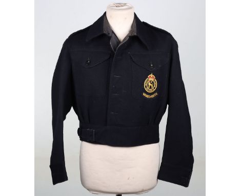 WW2 British Warden, Civil Defence Blouse, Original wartime blouse, dated 1943 and manufactured by ‘Rego Clothiers’. Warden ti