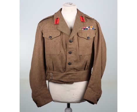 WW2 British Colonel’s Battle Dress Blouse, Rifle Brigade, Colonel’s austerity battle dress blouse, complete with original ins