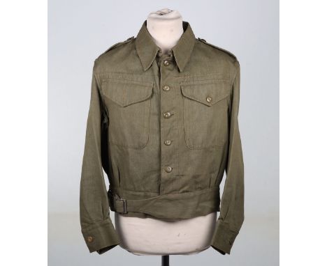 WW2 Pattern British Army Denim Blouse 1946 Dated, Original British Army denim battledress blouse. This example is in good con