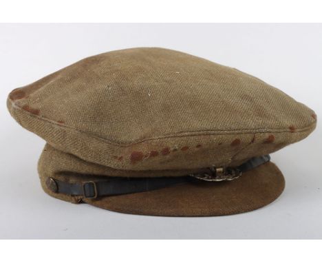 Rare WW1 British 1905 Pattern Other Ranks Service Dress Peaked Cap, good untouched as found example of a 1905 pattern service
