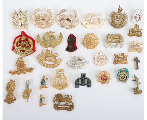 Selection of Rhodesian Military Badges cap & collars in metal and anodised. Examples included in this lot are Chromed Army Ps