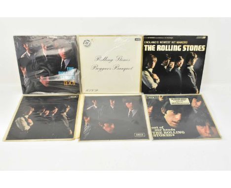THE ROLLING STONES; six albums comprising 'Out of Our Heads' export copy mono, 'The Rolling Stones No. 1 and No. 2', both unb