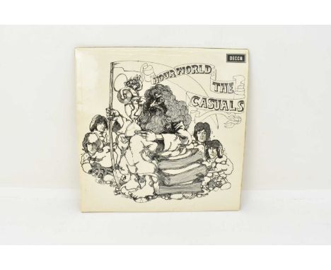 THE CASUALS; 'Hour World' original mono pressing on Decca, matrix no. 1A Side 1, 1A Side 2, includes Decca red poly-lined inn
