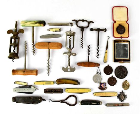 A collectors' lot, to include a hallmarked silver medal/fob, with monogram to a shield-shaped cartouche, a Royal Life Saving 
