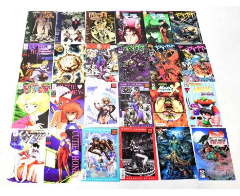 MANGA; a quantity of mixed 1990s-2000s comics, to include Tangent Comics 'The Atom', Ironcat 'Virtual Bang!', 'Crusher Joe', 
