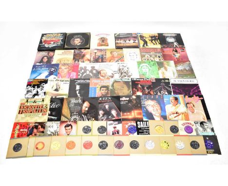 A quantity of vinyl LPs to include Streisand 'Guilty', Johnny Cash 'At San Quentin', ABBA 'Greatest Hits Volume 2', 'This is 