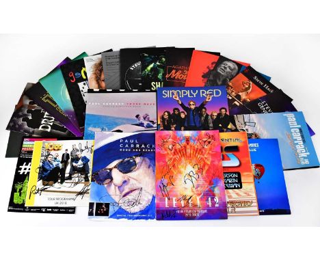 A quantity of modern tour, concert and theatre programmes, to include Level 42 From Eternity to Here 2021, 10cc Tour Programm