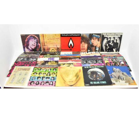 THE ROLLING STONES; over forty albums including 'Gimme Shelter', 'Goats Head Soup' with insert, 'Some Girls' die-cut sleeve, 