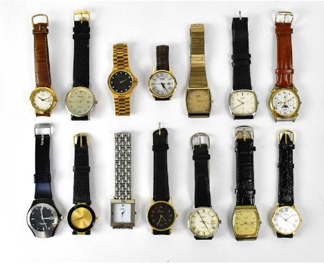 Fourteen wristwatches, comprising Bulova, Rotary, Reflex, Casio, Citizen, Emerich Meerson, Imagio, Seiko, St Michael, Everite