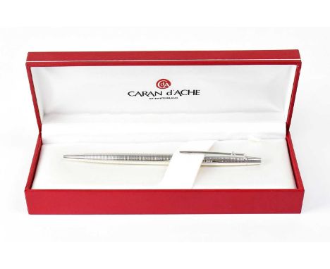 PATEK PHILIPPE; a branded Caran d'Ache ballpoint pen, in original box.Condition Report: Requires refill
