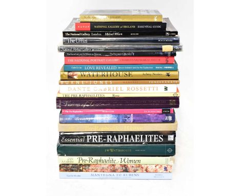 A collection of art history books, to include 'The National Gallery London', 'The Uffizi', 'National Portrait Gallery Tudor &