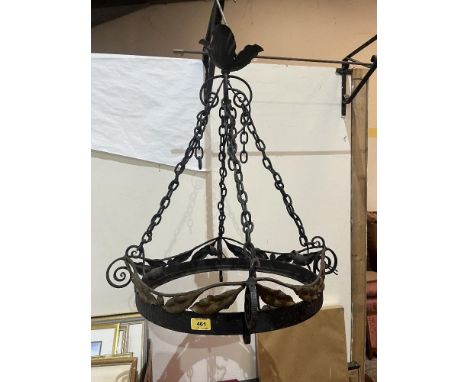 An iron hanging lamp