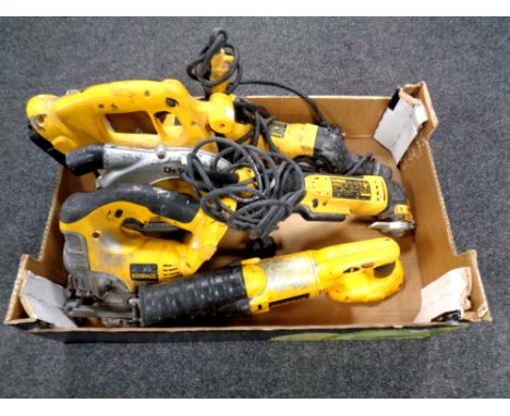 A box of five Dewalt power tools (Af)