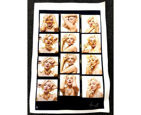 Photographer Bert Stern (1929-2013) - Marilyn Monroe in the last sittings, Marilyn contact sheet. Archival pigment print. Mea