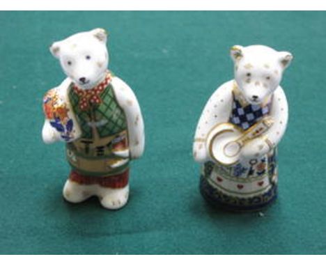 TWO ROYAL CROWN DERBY CERAMIC BEARS