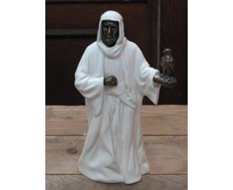 MINTON CERAMIC AND BRONZE EFFECT FIGURE- THE SHEIKH, MS3