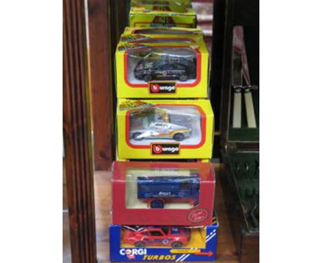 PARCEL OF BOXED DIECAST VEHICLES, INCLUDING BURAGO, CORGI, ETC. 