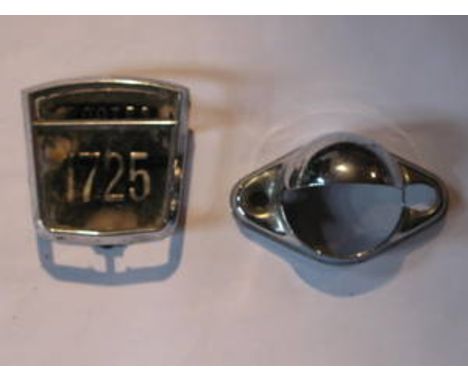 ROOTS VINTAGE CAR BADGE AND ANOTHER CAR ITEM 
