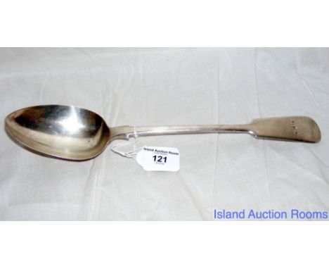 A Fiddle Pattern silver basting spoon by John Walton, Newcastle - 1839