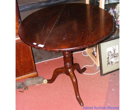 A Georgian mahogany tripod table