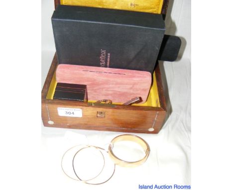 Assorted costume and other jewellery, including 9ct gold filled bangle, necklaces, etc.